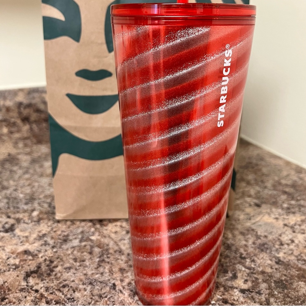 Starbucks Venti Striped Tumbler - Brand New - Picture 2 of 8